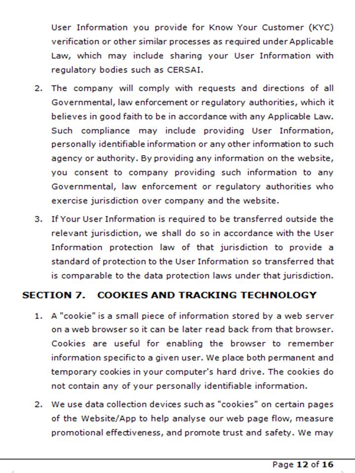 Privacy Policy 13