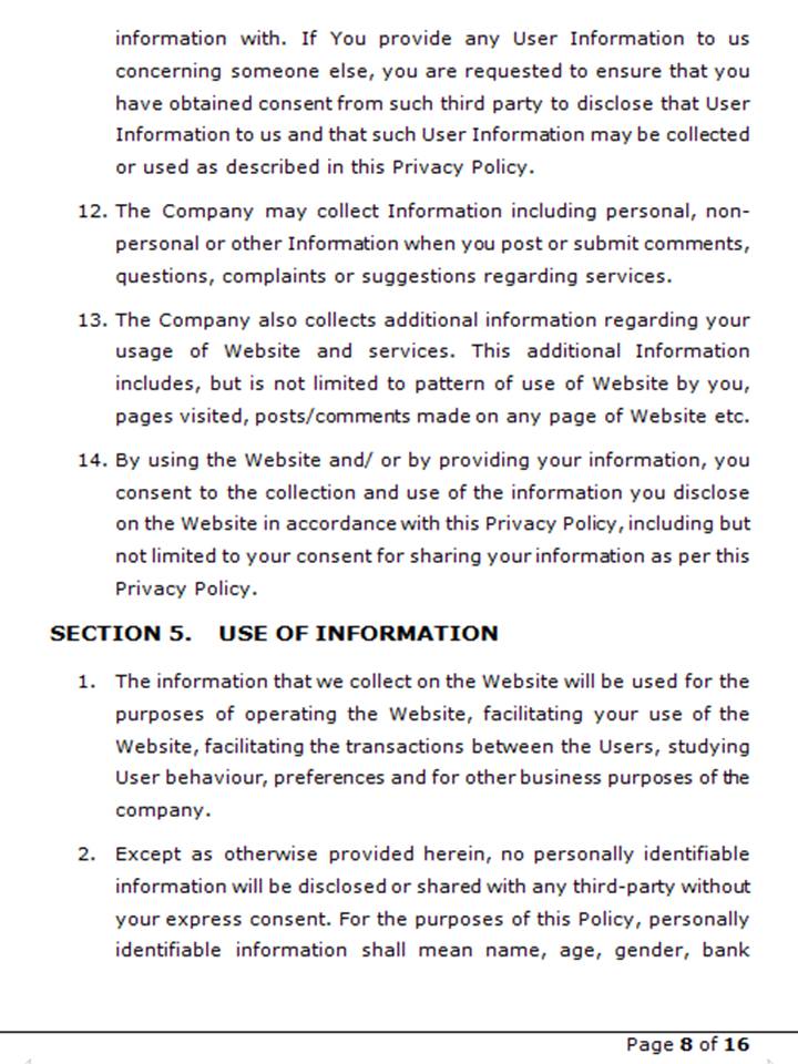 Privacy Policy 9