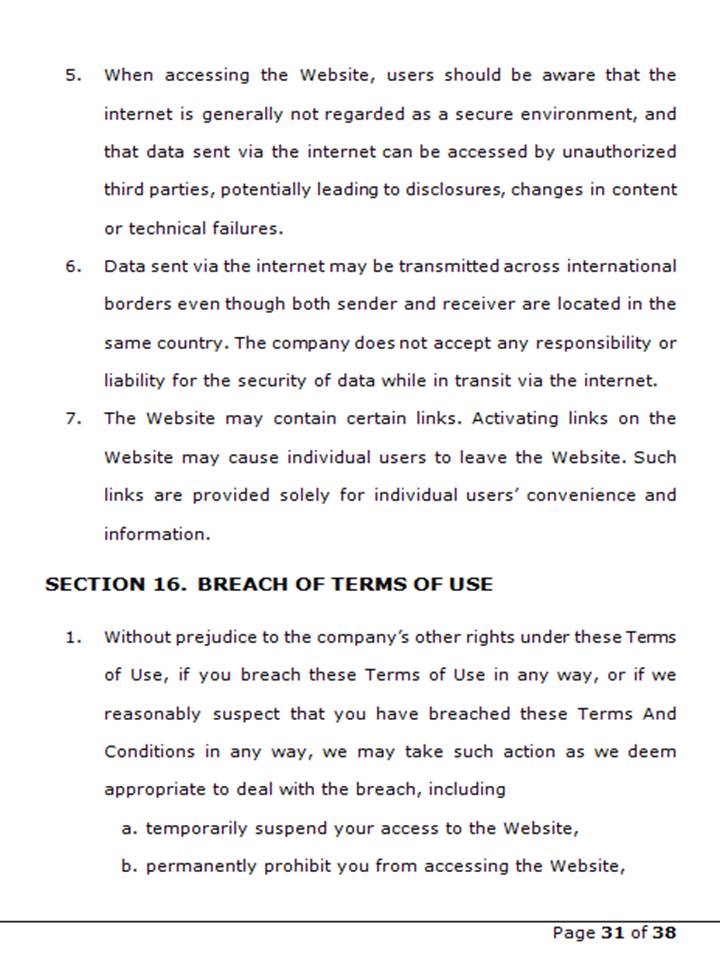 Terms 33